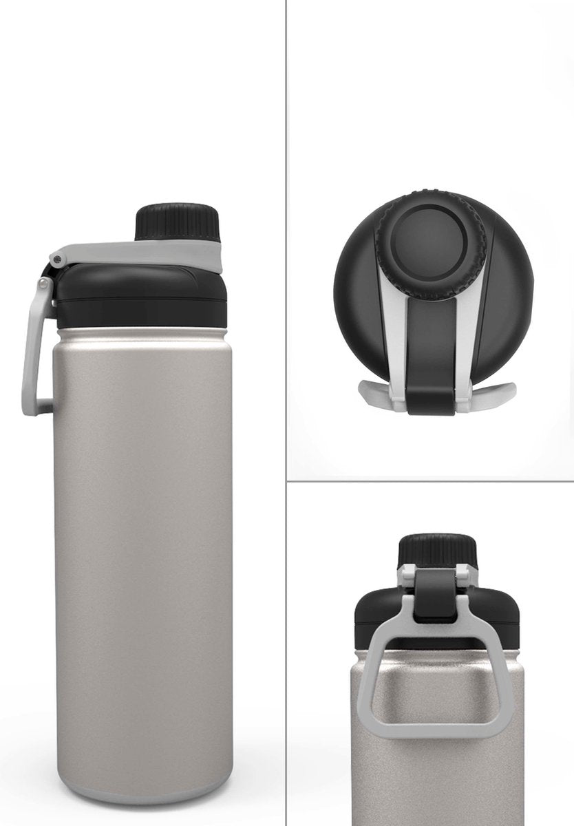 Zak Designs Camper Thermosfles - 570ml - Grijs