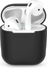 Airpods Hoesje Siliconen Case - Zwart - Airpod hoesje geschikt voor Apple AirPods 1 en Airpods 2