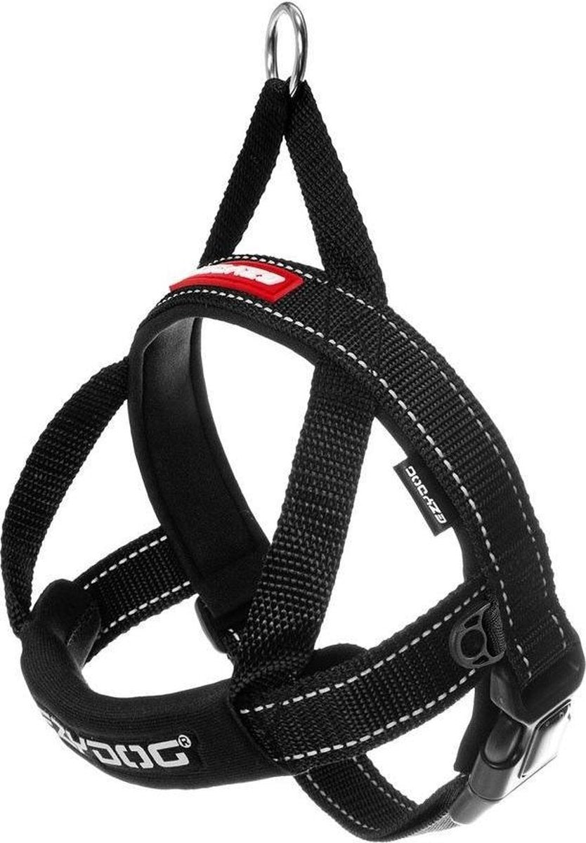 EzyDog Quick Fit Hondenharnas / tuig - XS - Zwart