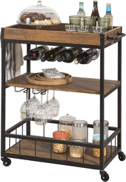 Simpletrade keukentrolley - Keuken - Trolley - Flessenhouder