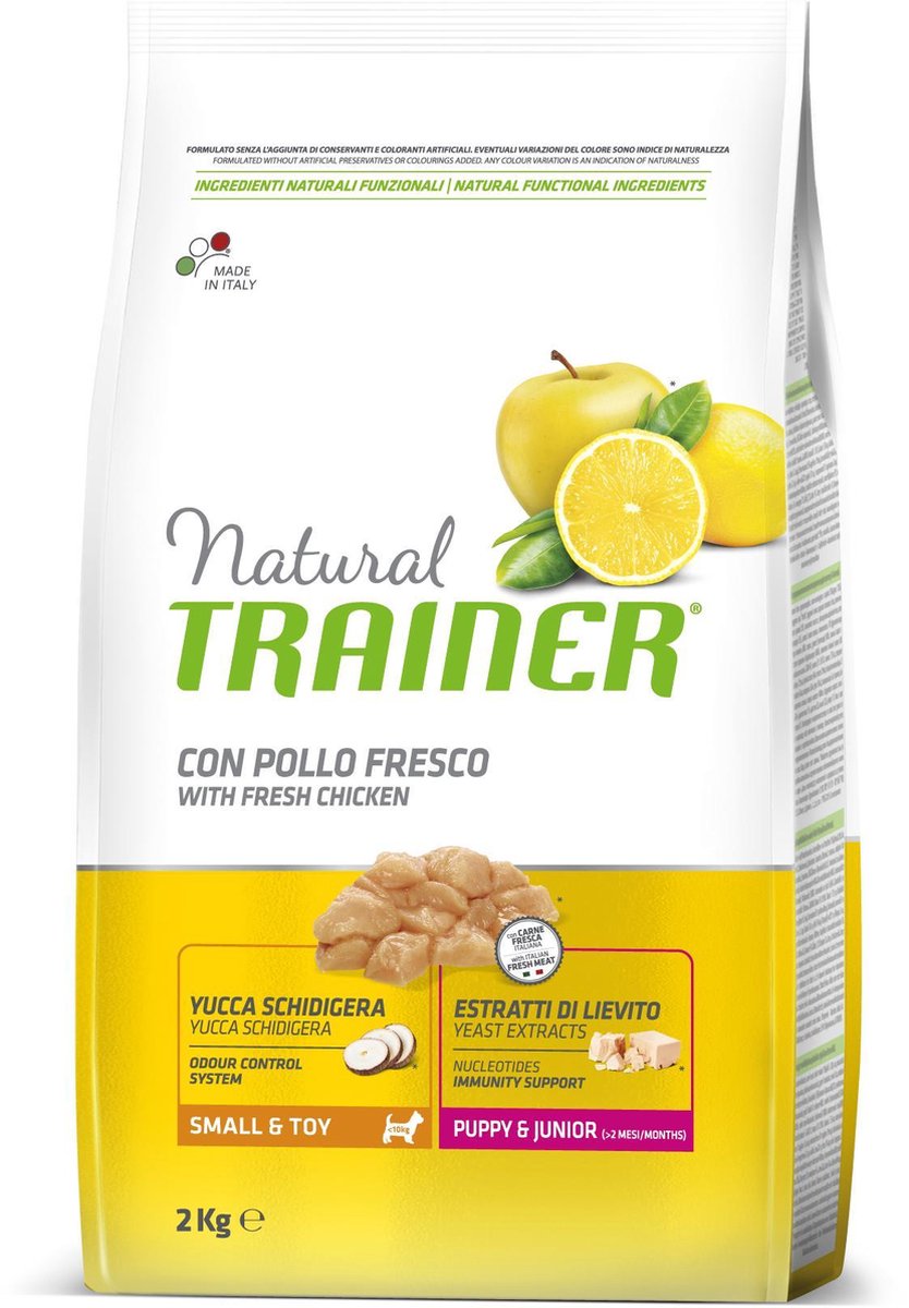 Trainer Natural Trainer - Puppy Small - Hondenvoer - 2 kg - Hoog Vleesgehalte