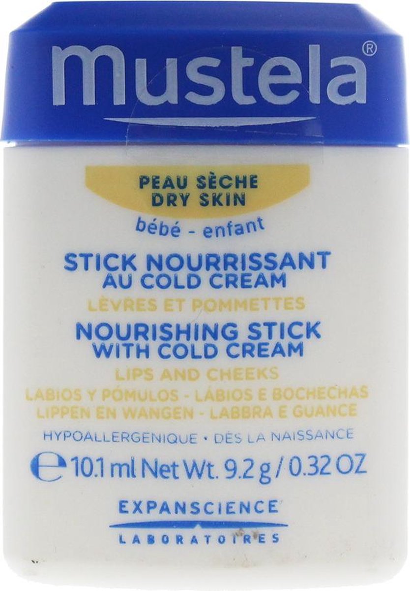 Mustela Bébé Hydra-Stick Nourishing Stick With Cold Cream For Lips And Cheeks 9.2g