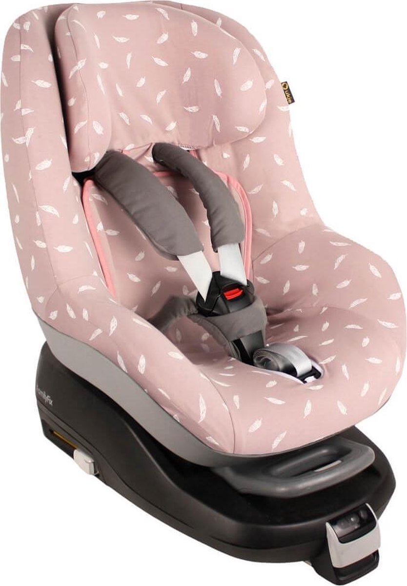 Ukje Maxi Cosi Pearl hoes (ook voor 2 Way) - Perfecte pasvorm - Roze veertjes