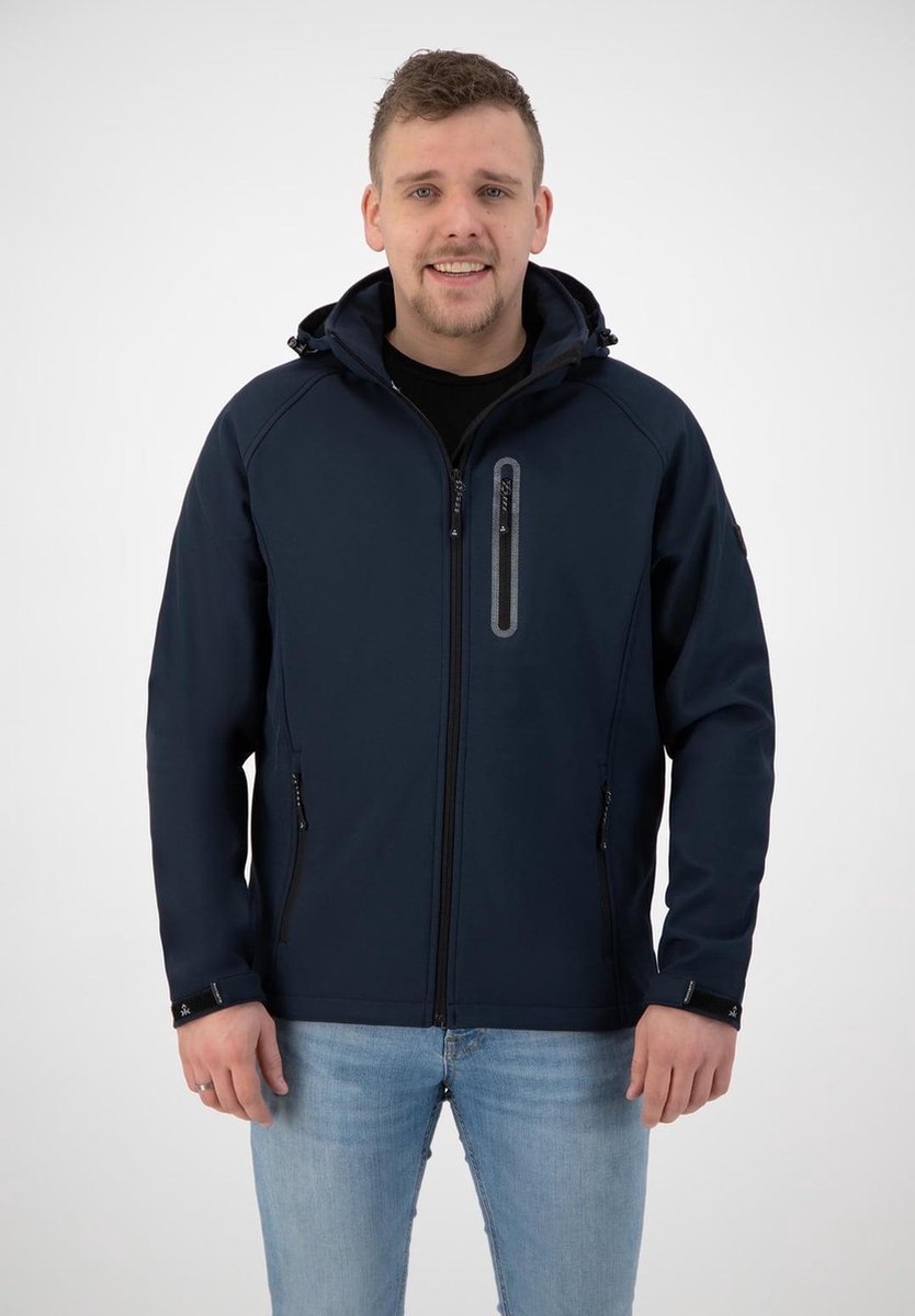 Kjelvik heren softshell jas Kevan navy - maat 3XL