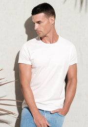 Wit Heren-t-shirt BIO-katoen ronde hals Maat XL