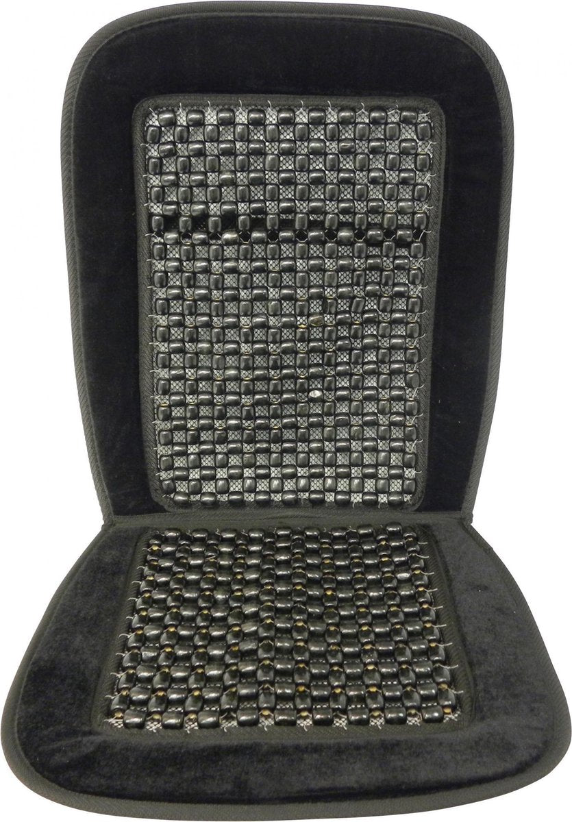 Carpoint Kralenkussen Deluxe Zwart