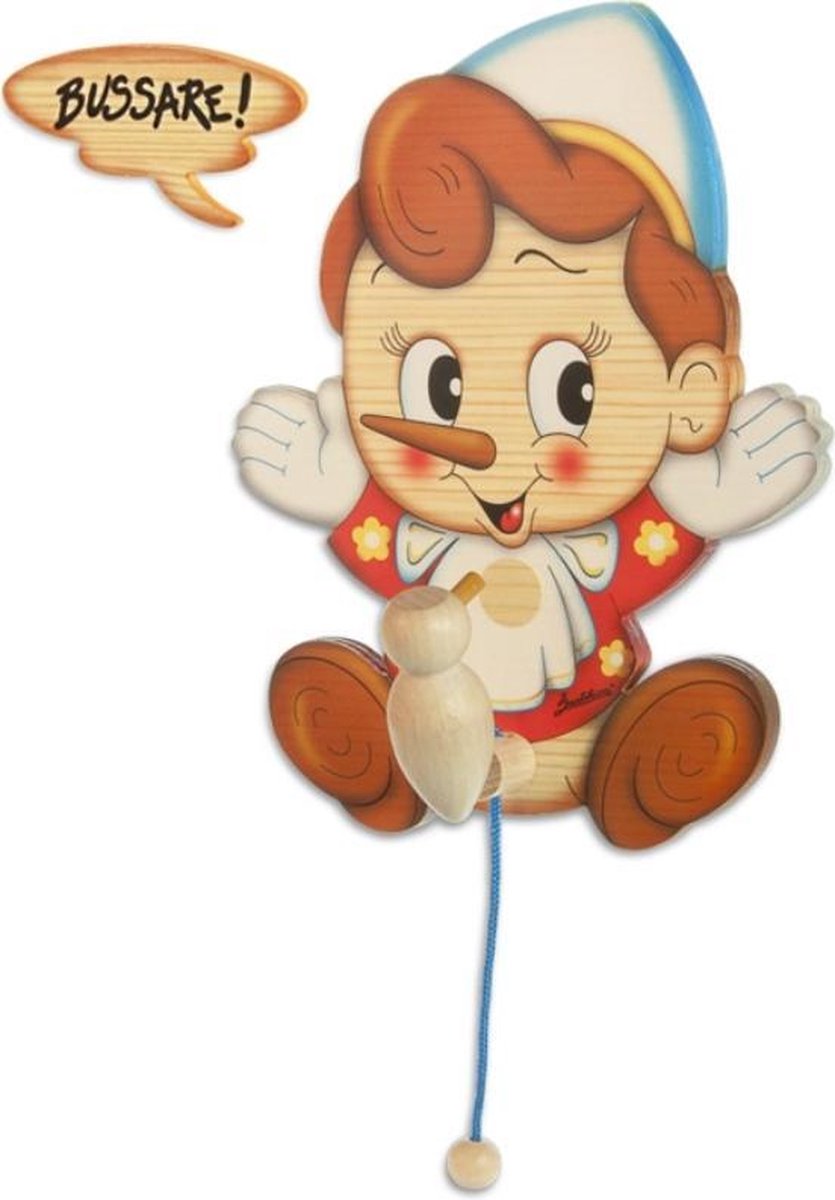 Deurklopper Pinokkio hout | Bartolucci