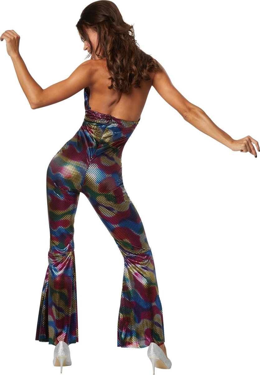 dressforfun - Disco girl L  - verkleedkleding kostuum halloween verkleden feestkleding carnavalskleding carnaval feestkledij partykleding - 302142