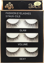 Nepwimpers set Glam - Volume - Sexy - 3 stuks
