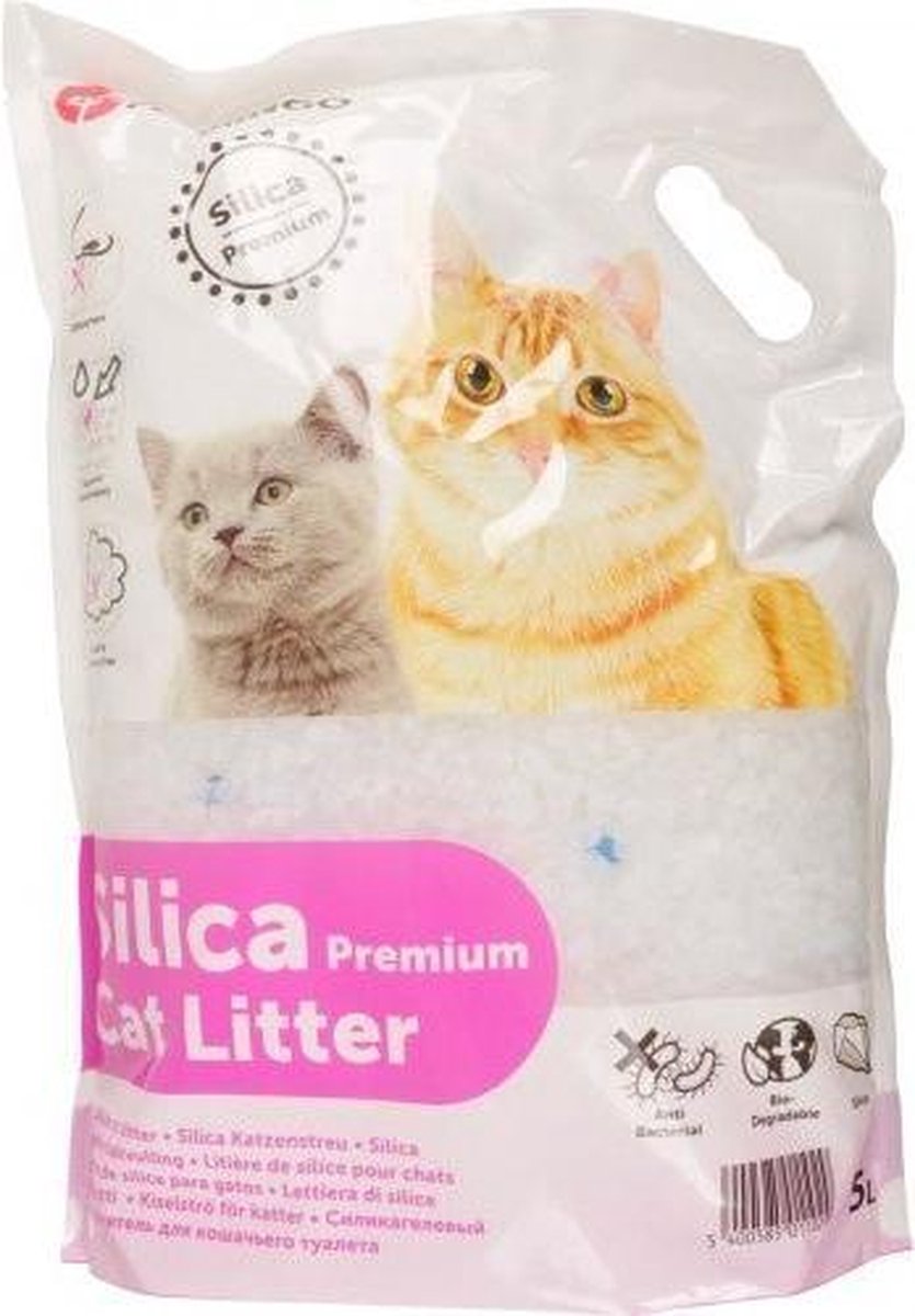 Kattenbakvulling silica premium - 5 liter - set van 2 stuks