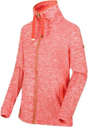 Dames Evanna Lichtgewicht fleece met volledige ritssluiting Outdoortrui rood