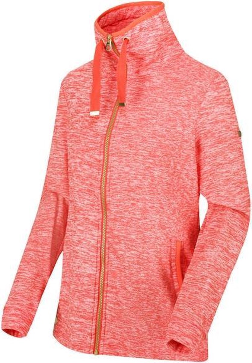 Dames Evanna Lichtgewicht fleece met volledige ritssluiting Outdoortrui rood