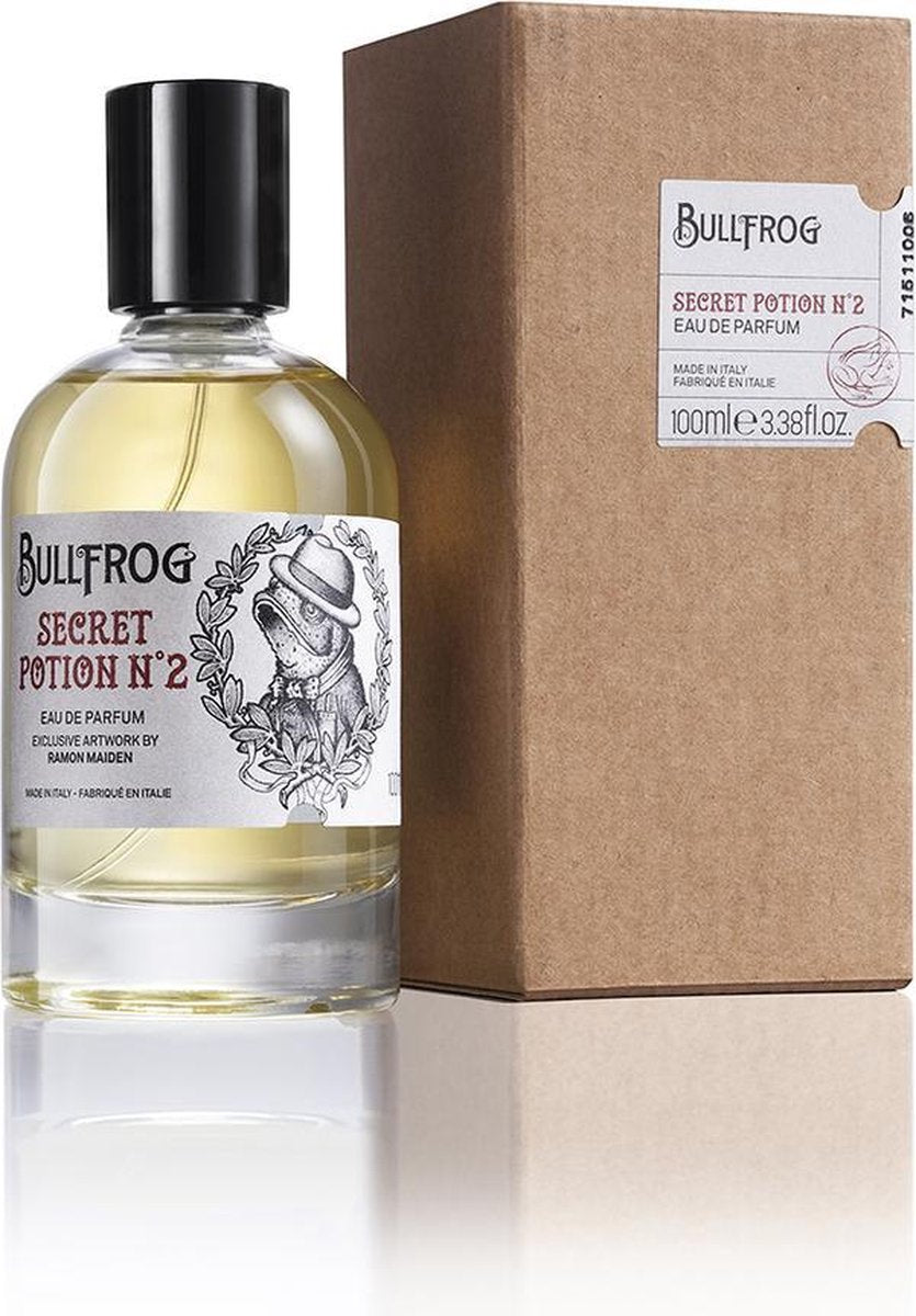 Bullfrog Eau de Parfum Secret Potion No. 2 - Exclusieve Geur Ontworpen i.s.m. Kunstenaar Ramon Maiden - 100ML