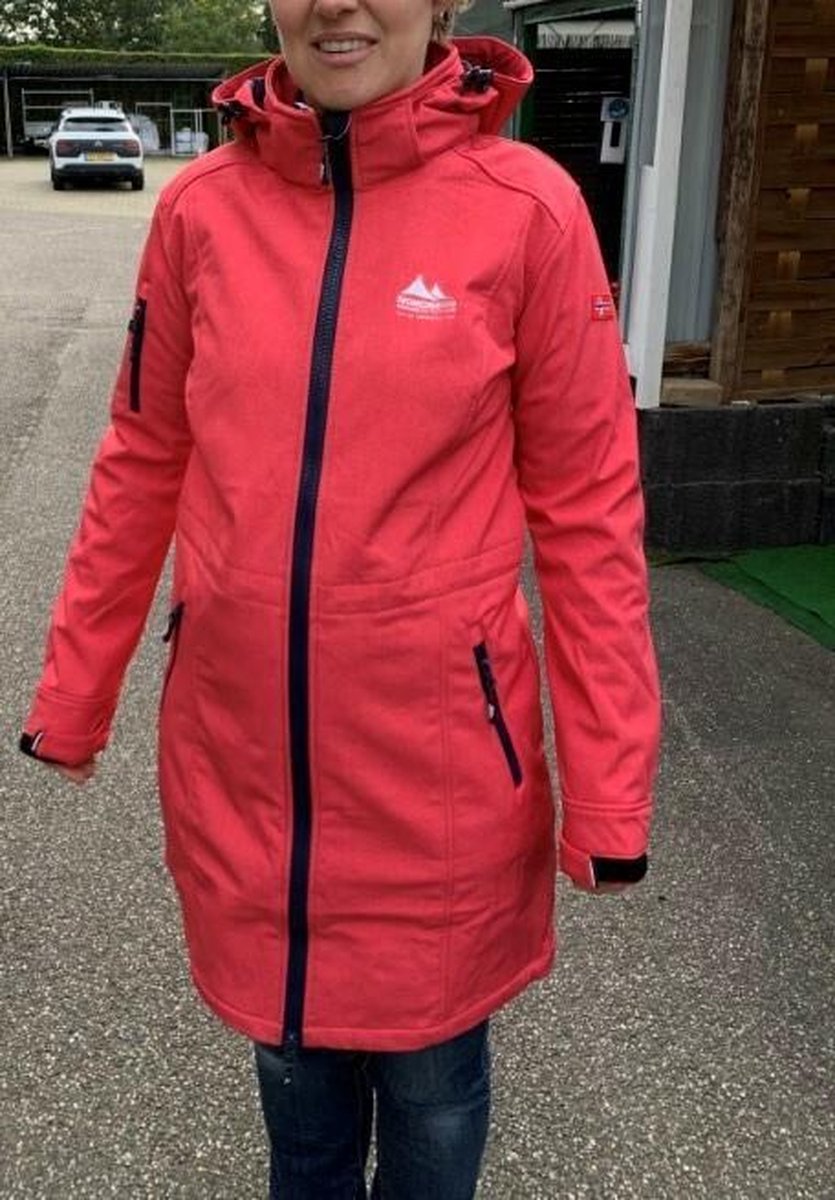 Nordberg softshell jas Gisella coral melange - maat XXL