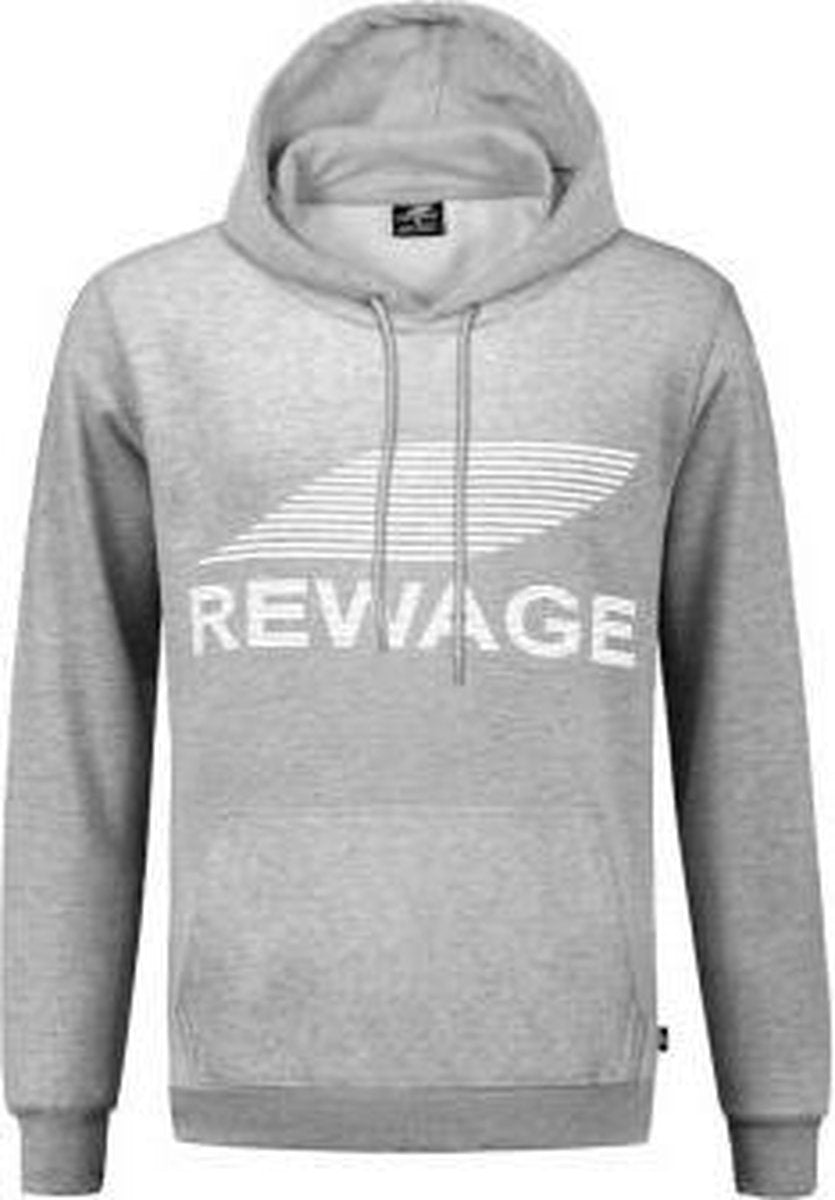 REWAGE Hoodie Premium Heavy Kwaliteit - Heren - Grijs - L