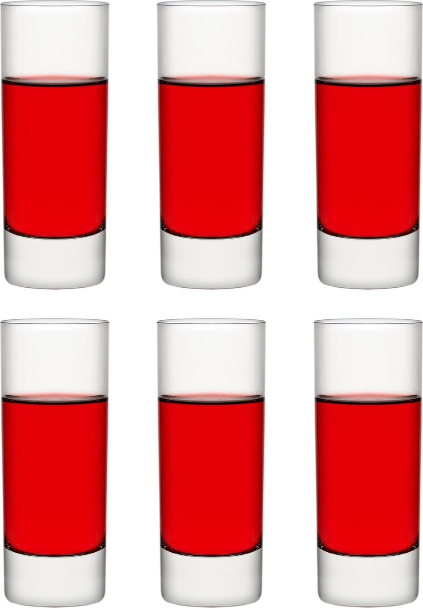 Libbey shotglas Chicago - 70 ml / 7 cl - 6 stuks - shotglas - amuseglaasje - dessertglas - aperitief - vaatwasserbestendig - hoge kwaliteit