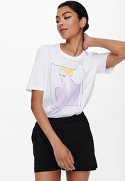 Onldina Life Boxy S/s Box Top Jrs 15225868 Bright White/jacket