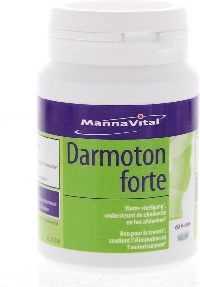 Mannavita Mannavital groene Fyto-reeks Darmoton Forte Capsules Stoelgang/afslanken 60capsules