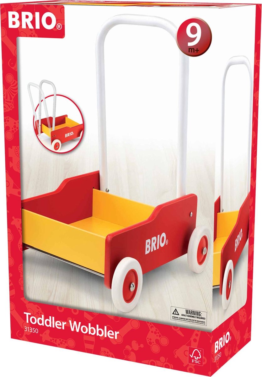 BRIO Geel/rode loopwagen - 31350