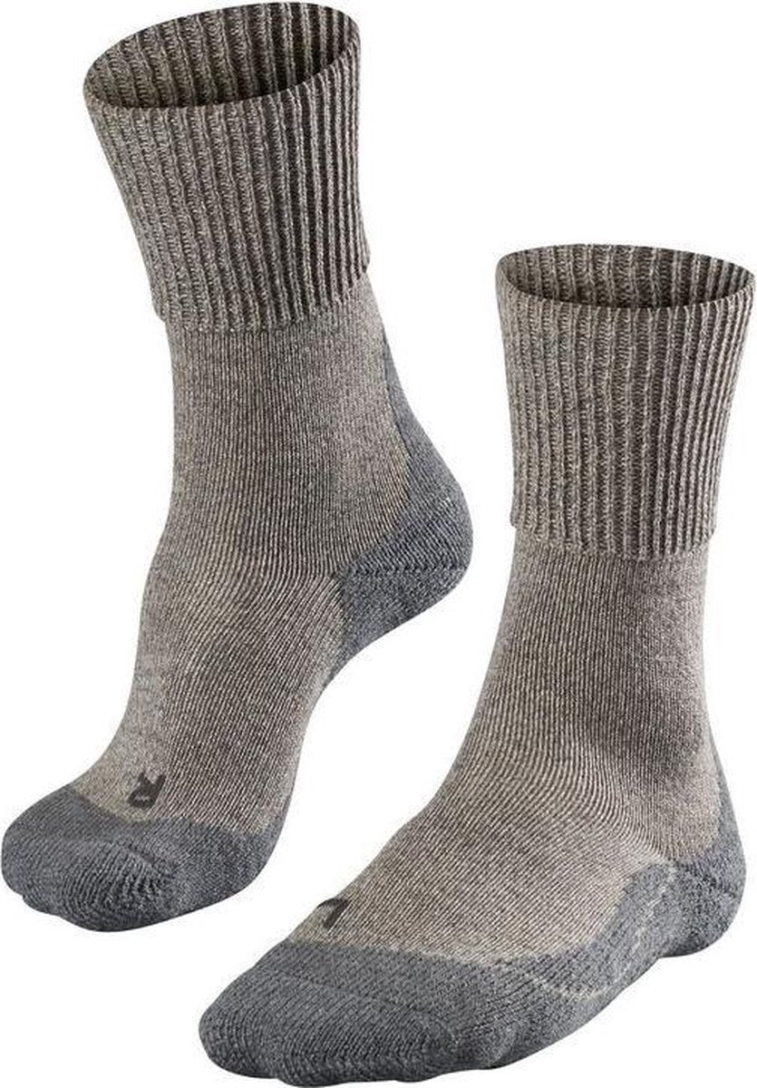 FALKE TK1 Wool Heren Wandelsokken - Beige - Maat 46/48