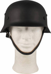 MFH Duitse helm WW II zwart met lederen binnenkant