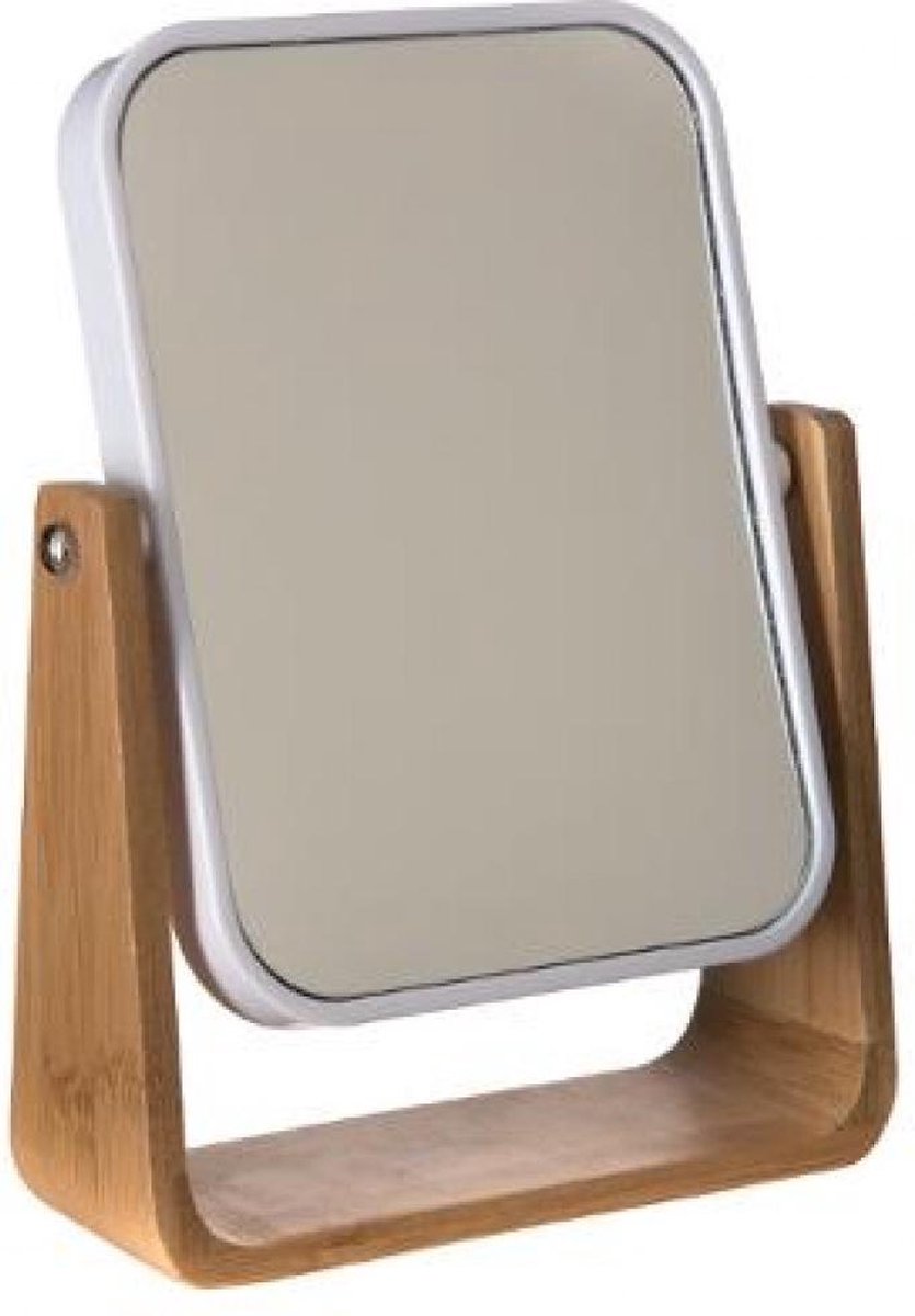 Spiegel Bamboe | Wit