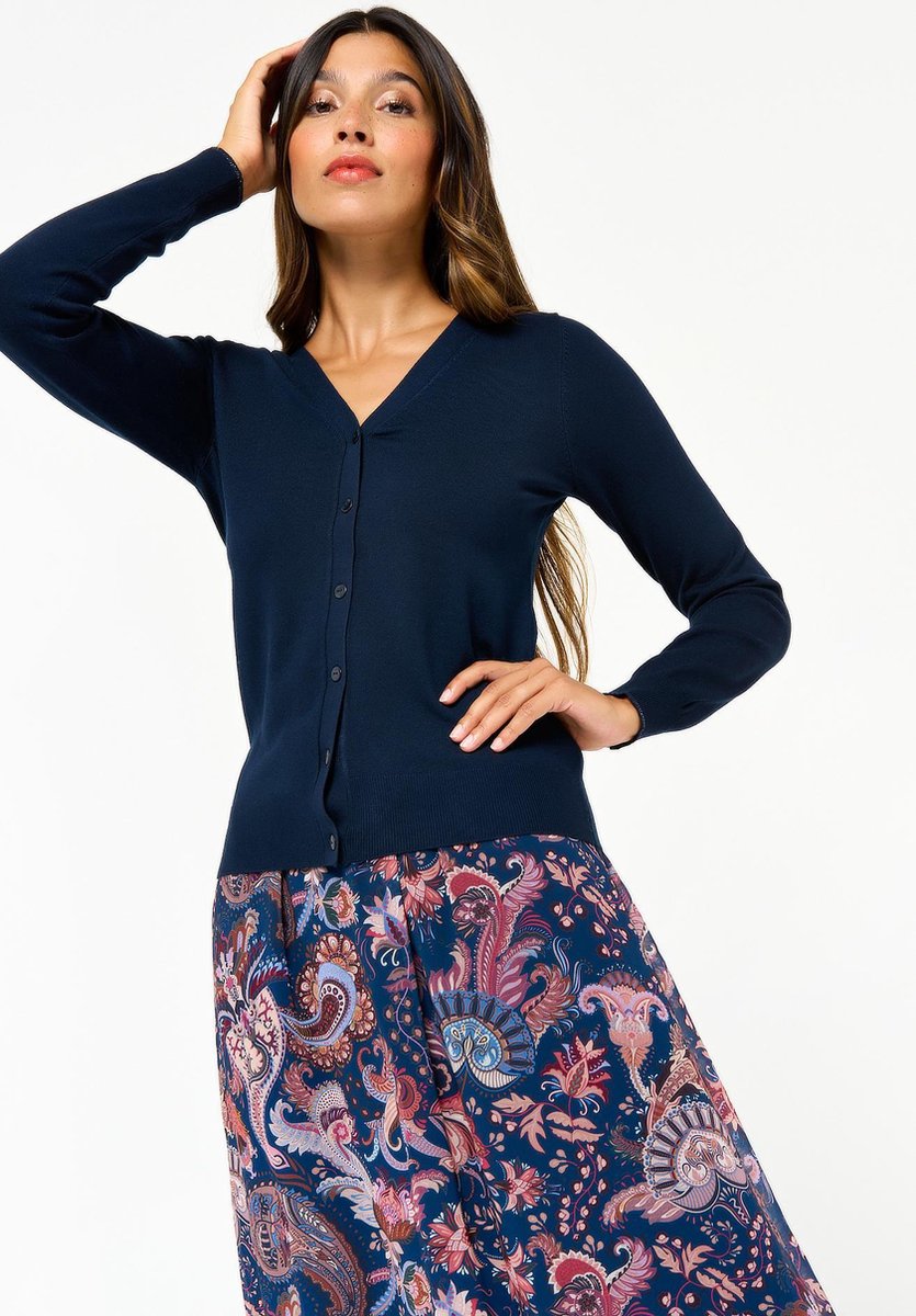Cardigan - Marine Blauw