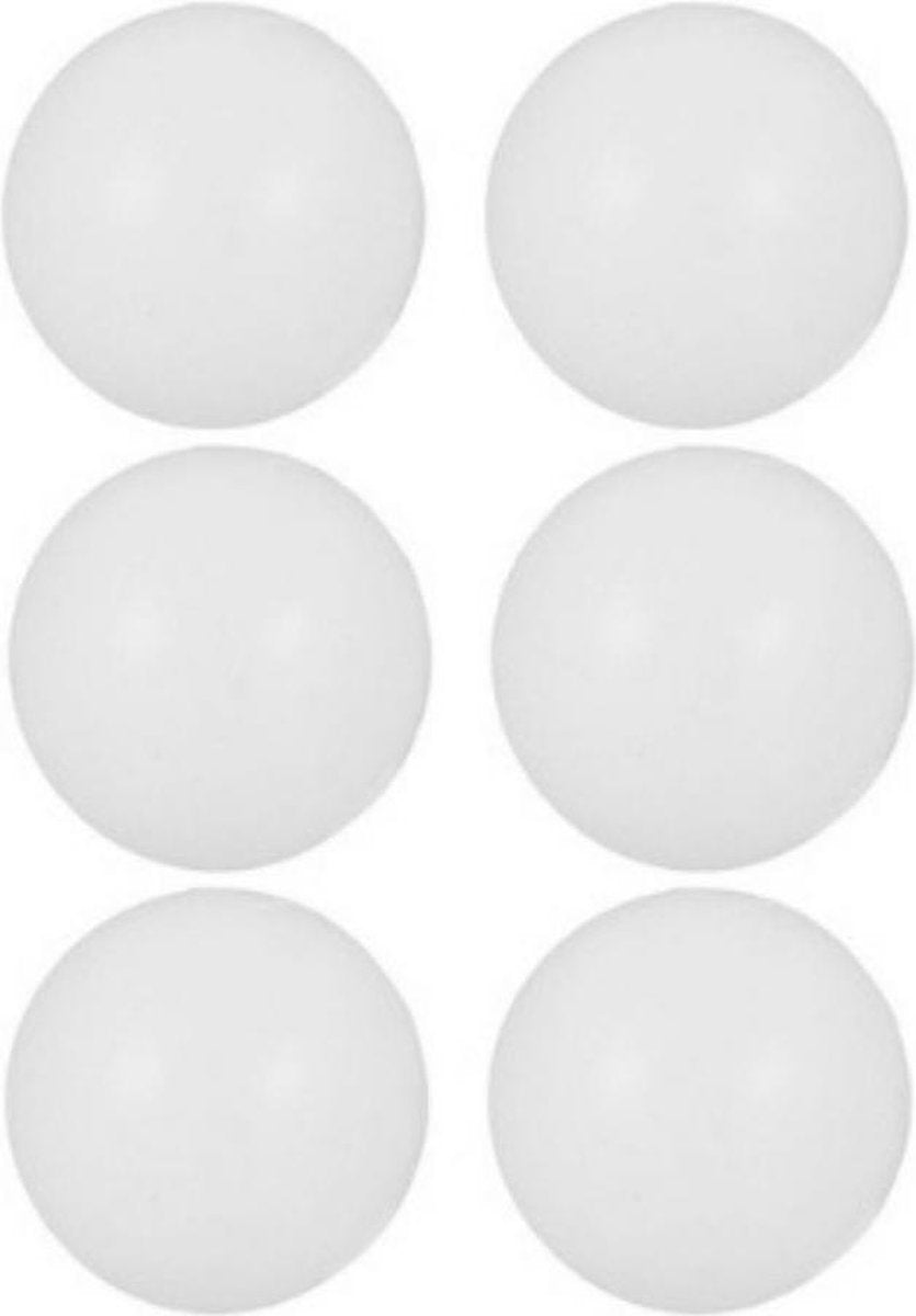 Orange85 Ping pong ballen - 6 stuks - Wit - Plastic - Tafeltennis - Sport