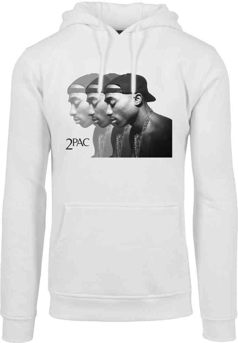 Urban Classics Tupac Hoodie/trui -2XL- 2Pac Faces Wit