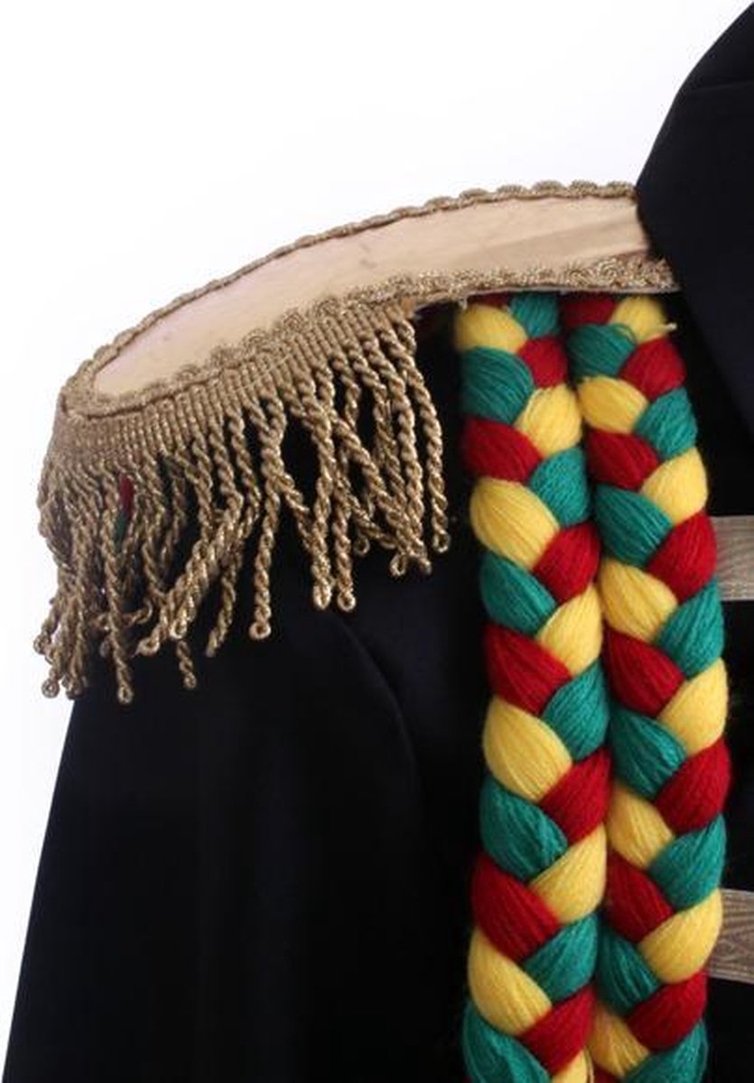 Epaulette goud per paar met velcro (klittenband)