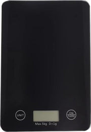 Keukenweegschaal - Digitaal - max 5kg - Verschillende Meeteenheden - ZWART - Incl Batterij