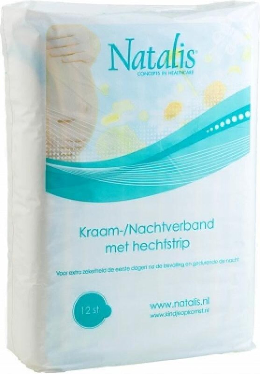 Kraamverband - 24 stuks - 2 pakken - Kraamverzorging - Maandverband Baby Moeder - Natalis Nachtverband