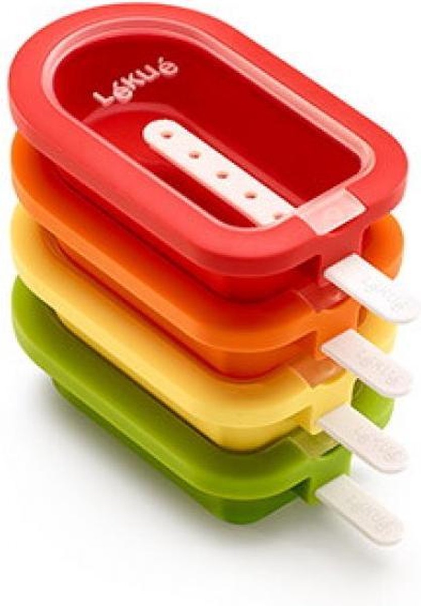 Lekue - Stapelbare IJslolly's XL -  Silicone - 4 stuks