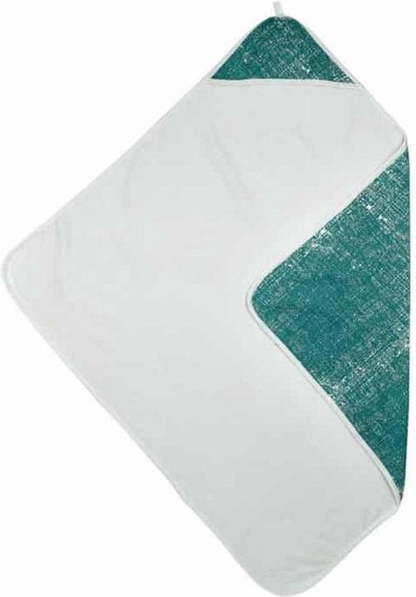 Meyco badcape Fine lines - emerald green