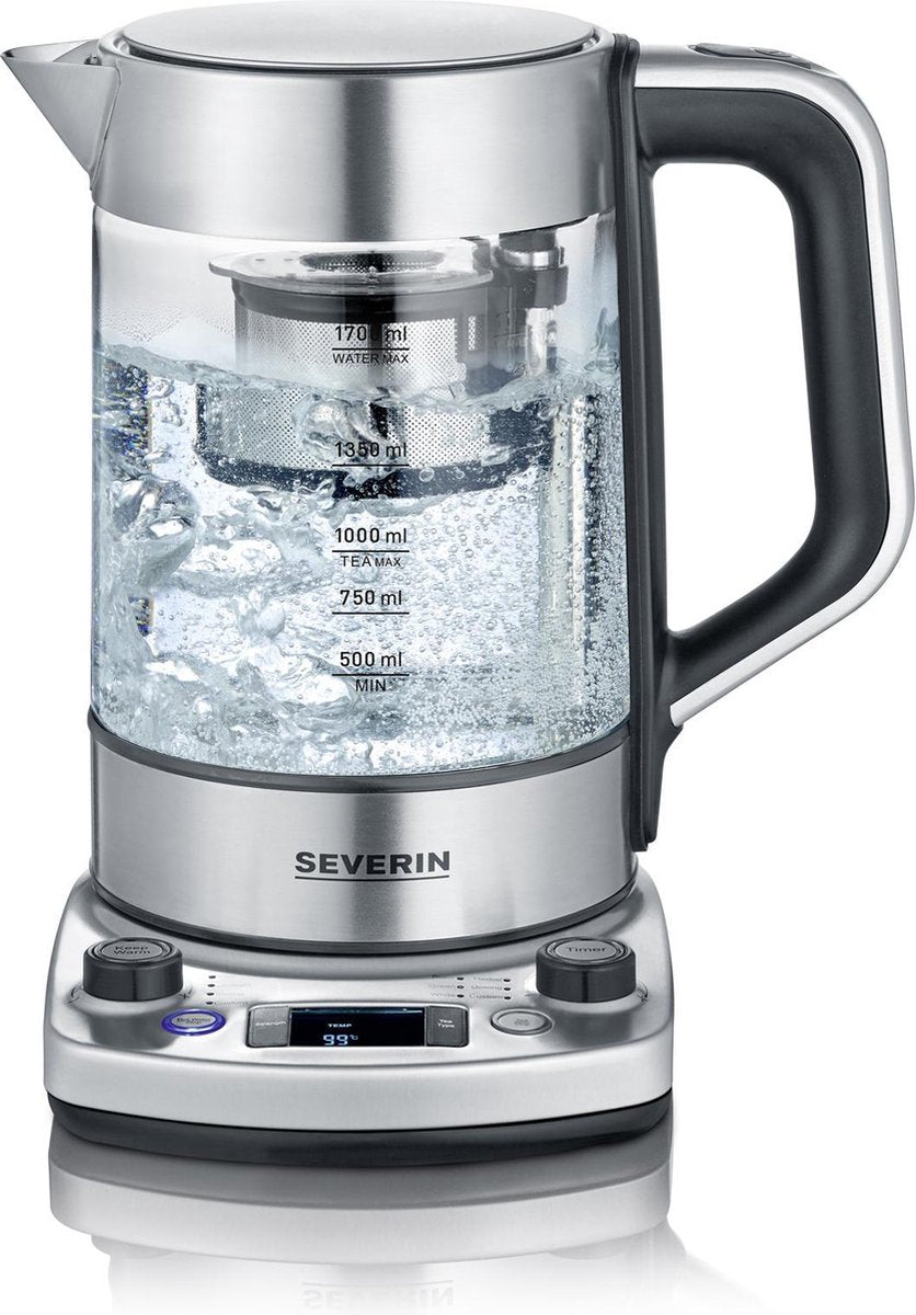 Severin WK 3422 - Glazen Waterkoker - Auto-lift functie