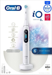 Oral-B iO 8n - Elektrische Tandenborstel met revolutionaire magnetische technologie Powered By Braun - Wit