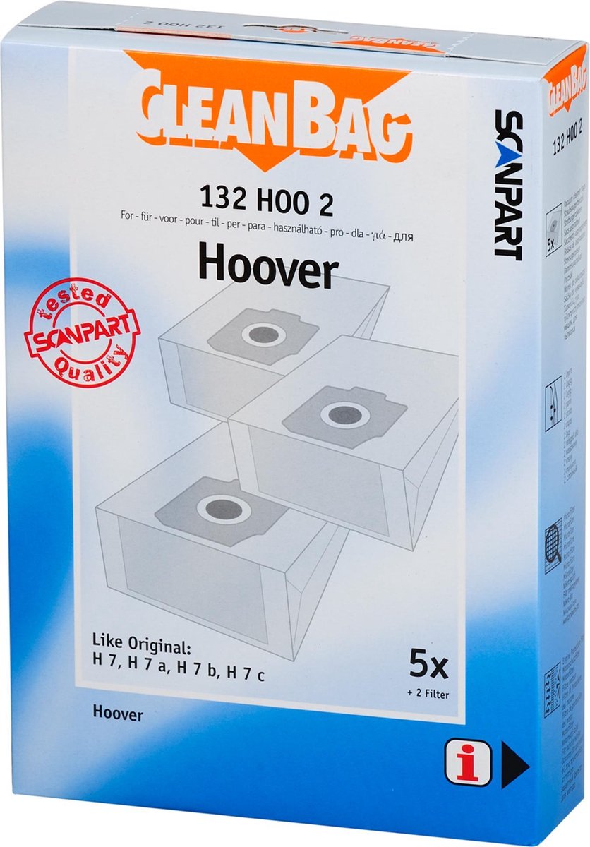 stofzuigerzak papier (doos) H07 5st.