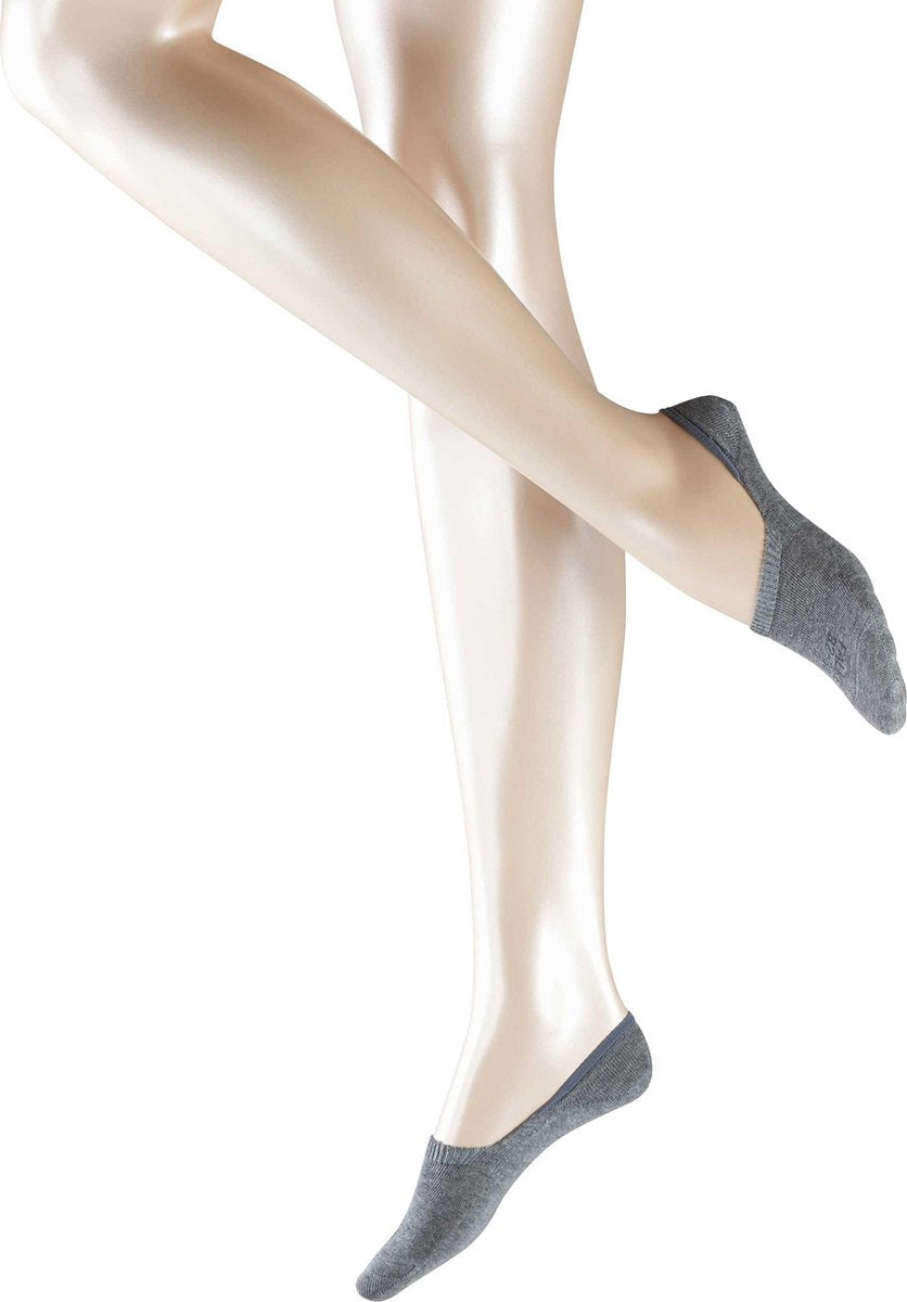 FALKE Step Invisible Dames Kousenvoetje - Grijs - Maat 41-42