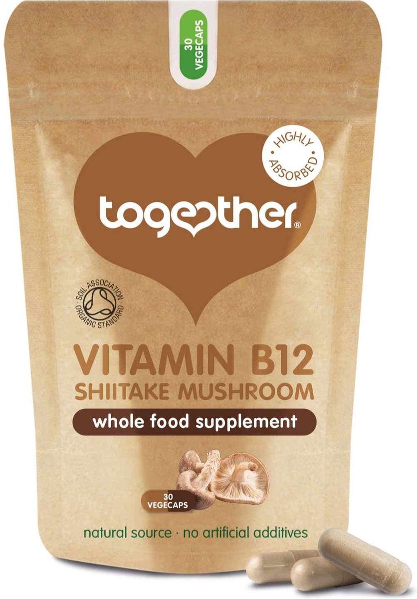 Together Health / Vegan Organic Shiitake Mushroom B12  (30 caps)