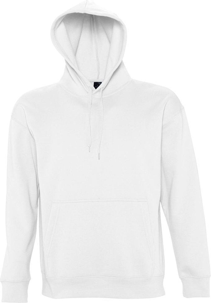 SOLS Slam Unisex Hooded Sweatshirt / Hoodie (Wit)