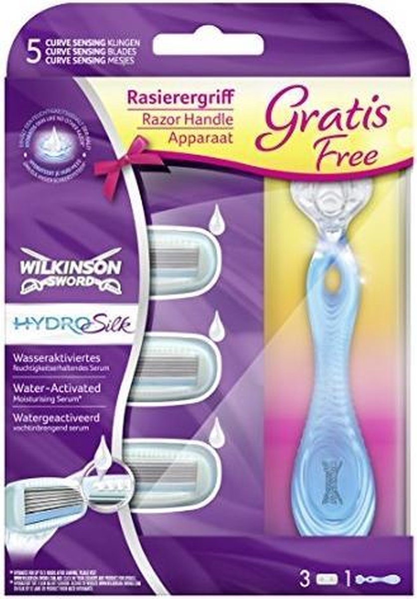 Wilkinson Sword Hydro Silk - Houder + 3 mesjes