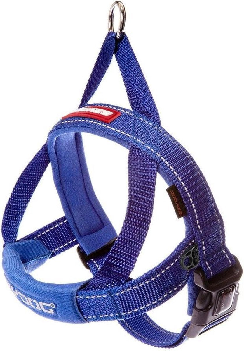 EzyDog Quick Fit Hondenharnas / tuig - XS - Blauw
