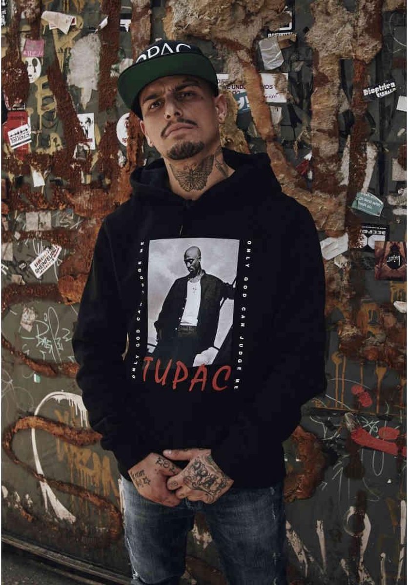 Urban Classics Tupac Hoodie/trui -2XL- Tupac OGCJM Zwart