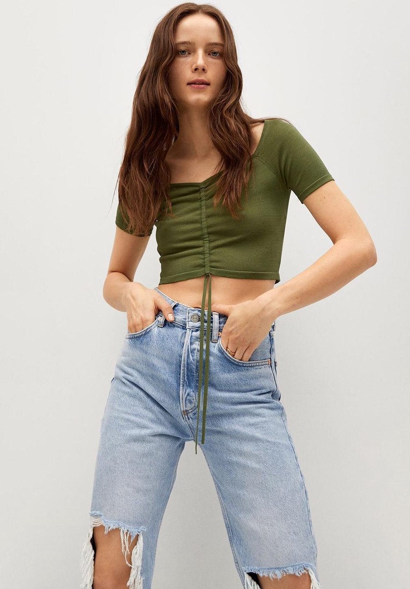 Gesmokte Crop Top 87017124 37