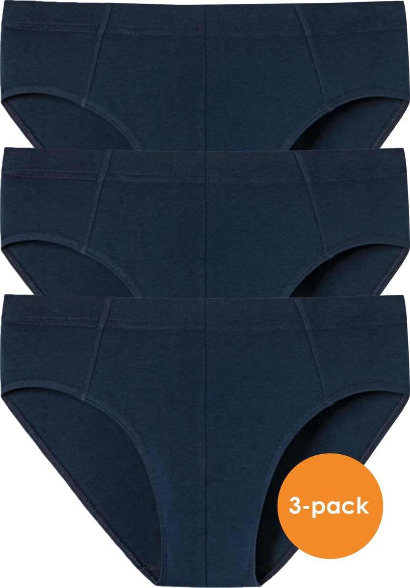 SCHIESSER 95/5 Essentials supermini slips (3-pack) - donkerblauw -  Maat: M