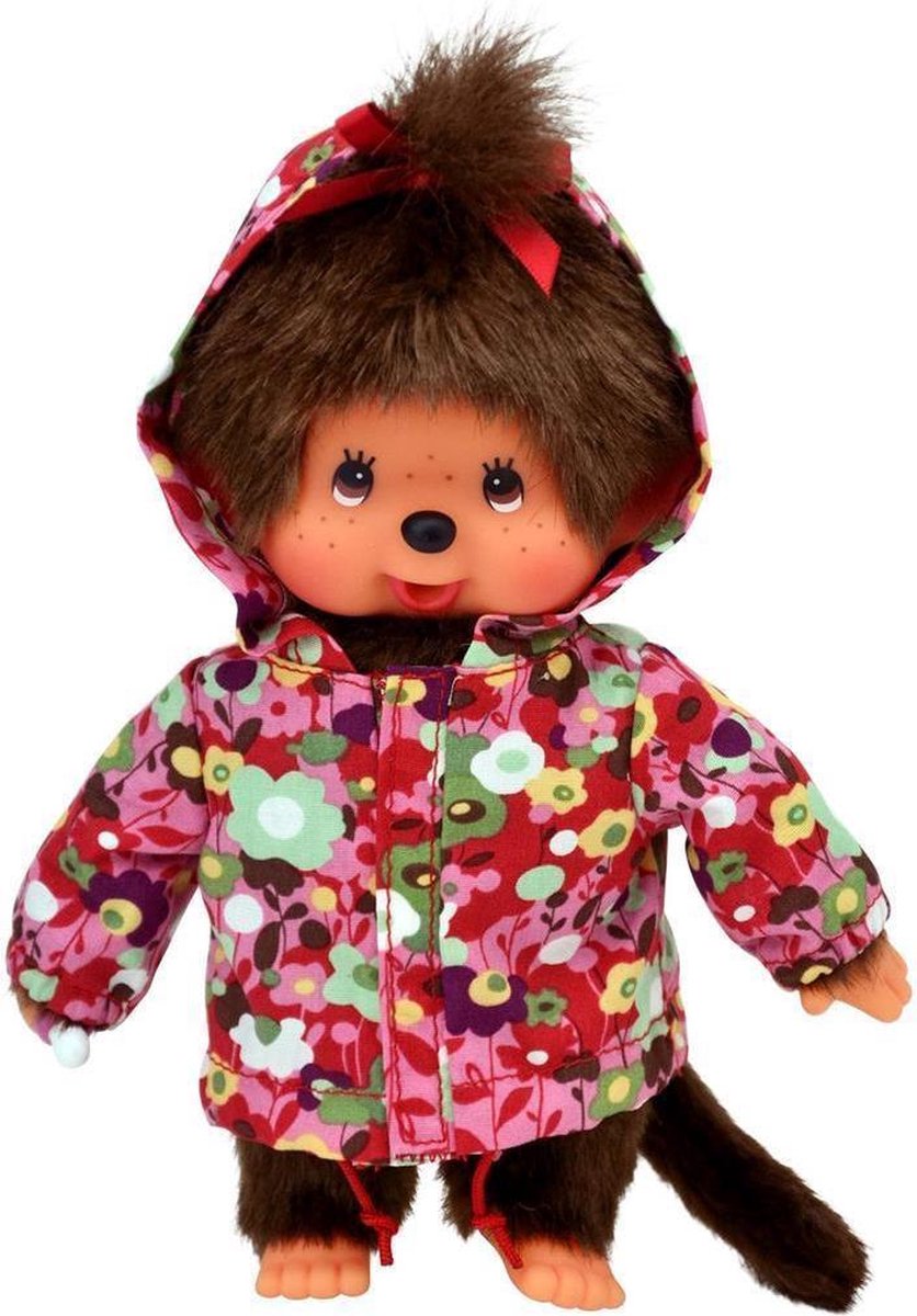 Monchichi 20 cm Meisje regenjas met capuchon