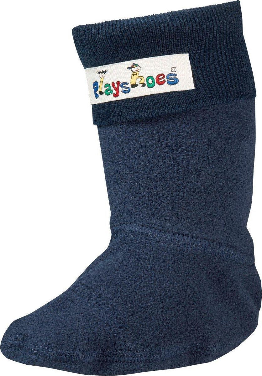 Playshoes Lange Fleecesokken voor regenlaarzen Kinderen - Donkerblauw - Maat 18-19