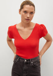 Gebreide Top Met Strik 17090184 87