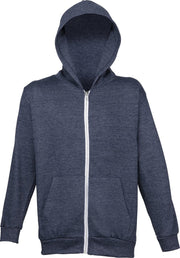 Awdis Childrens Unisex Heather Lichtgewicht Zoodie / Schoolkleding / Hooded Sweatshirt / Hoodie (Marine Heide)