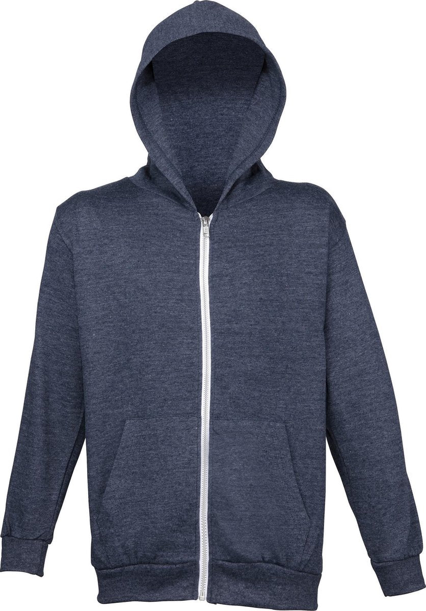 Awdis Childrens Unisex Heather Lichtgewicht Zoodie / Schoolkleding / Hooded Sweatshirt / Hoodie (Marine Heide)